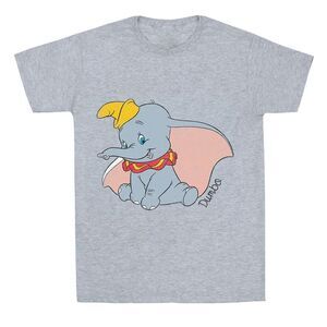 Dumbo Girls Classic Cotton T-Shirt / Sports Grey